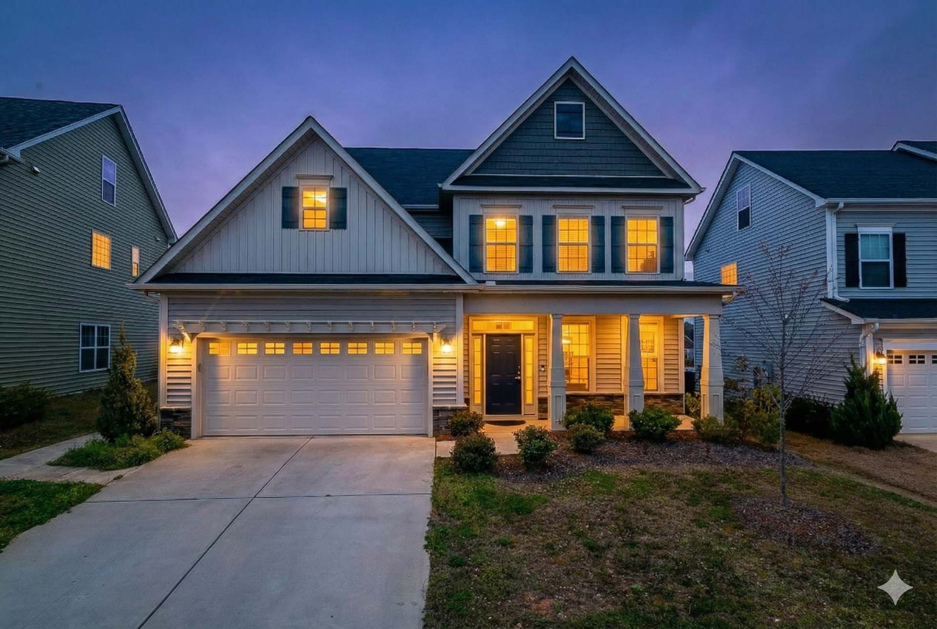 Smart home with lights activated